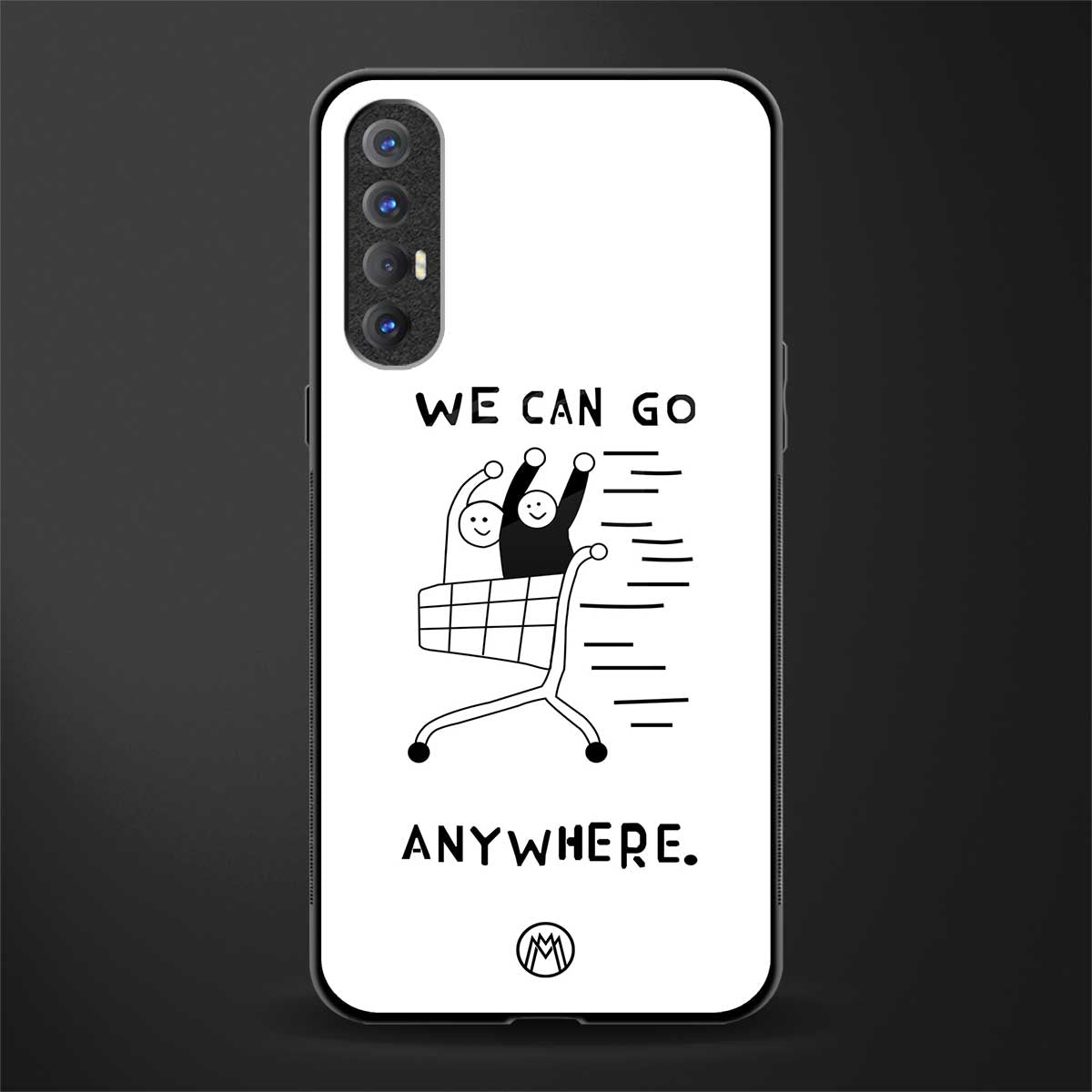 we can go anywhere glass case for oppo reno 3 pro image
