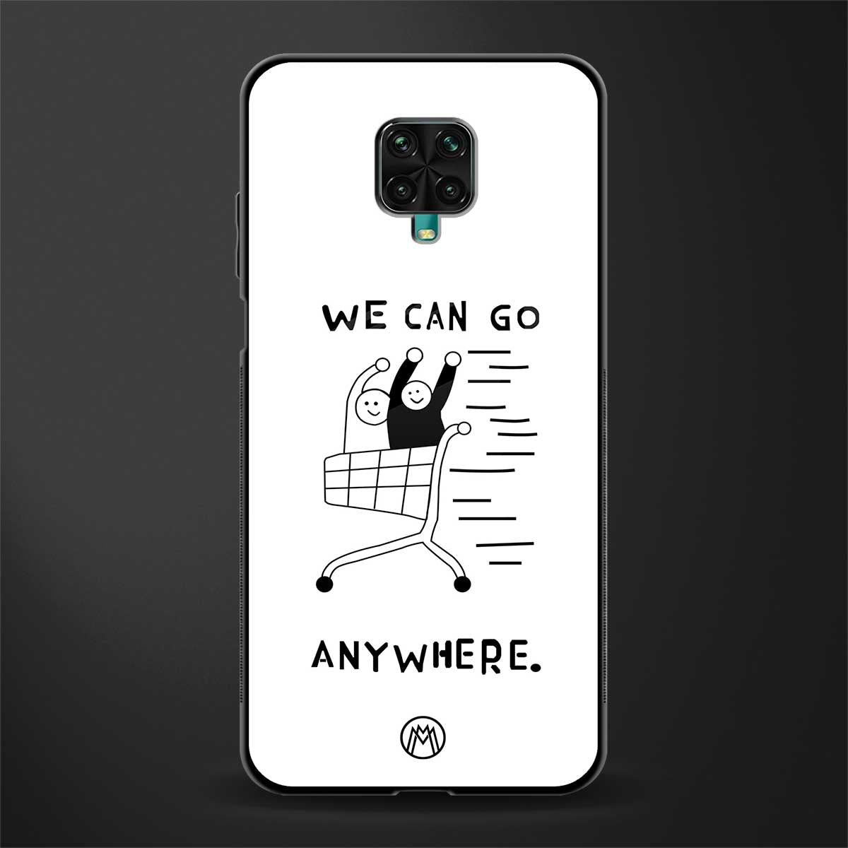we can go anywhere glass case for redmi note 9 pro max image