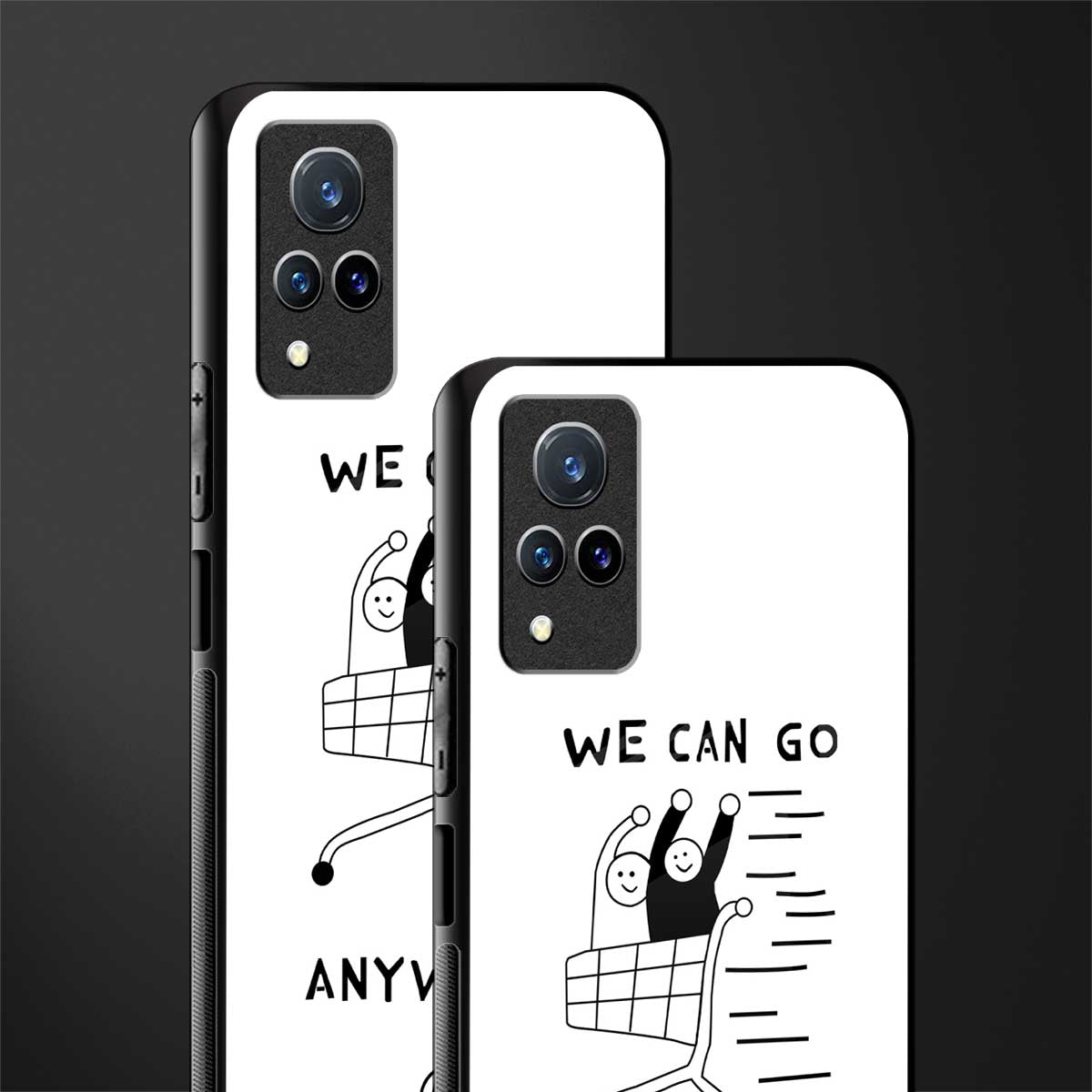 we can go anywhere glass case for vivo v21 5g image-2