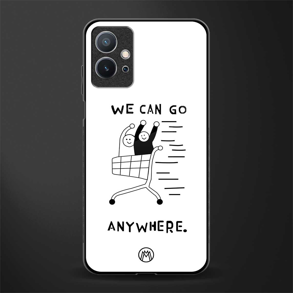 we can go anywhere glass case for vivo y75 5g image