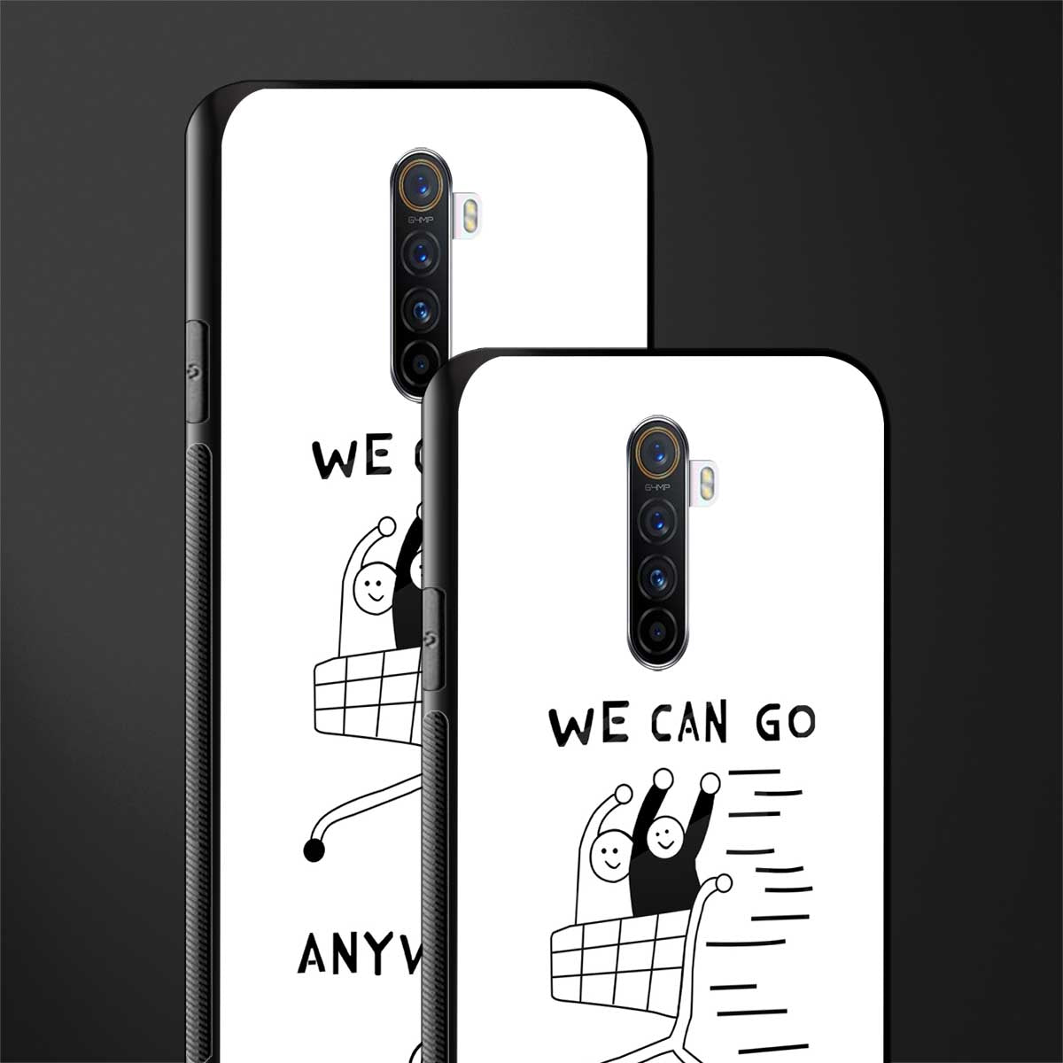 we can go anywhere glass case for realme x2 pro image-2