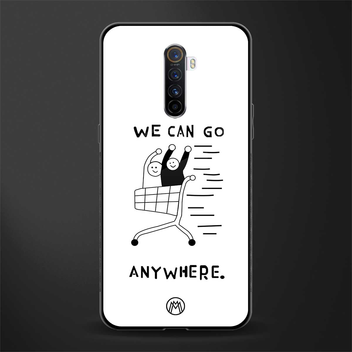 we can go anywhere glass case for realme x2 pro image