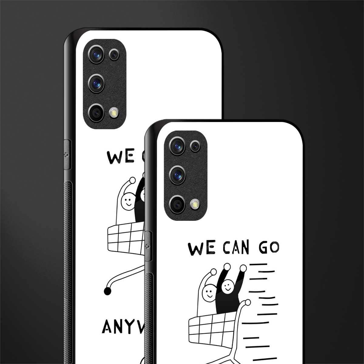 we can go anywhere glass case for realme x7 pro image-2