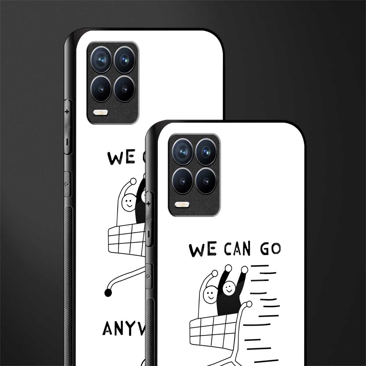 we can go anywhere glass case for realme 8 4g image-2