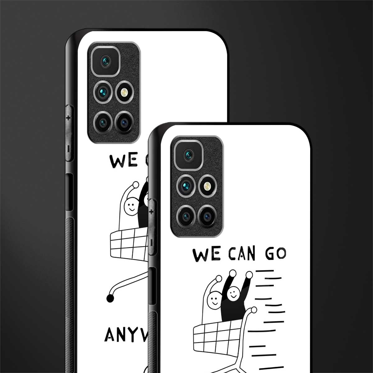 we can go anywhere glass case for redmi 10 prime image-2