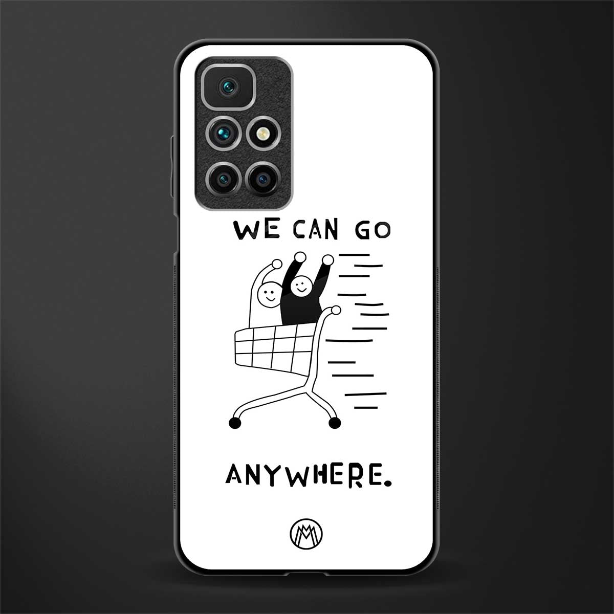 we can go anywhere glass case for redmi 10 prime image