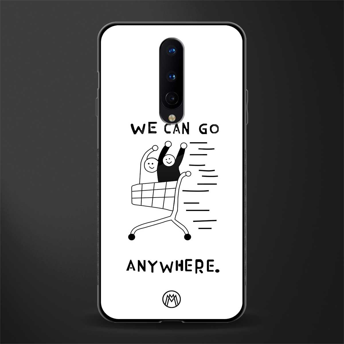 we can go anywhere glass case for oneplus 8 image