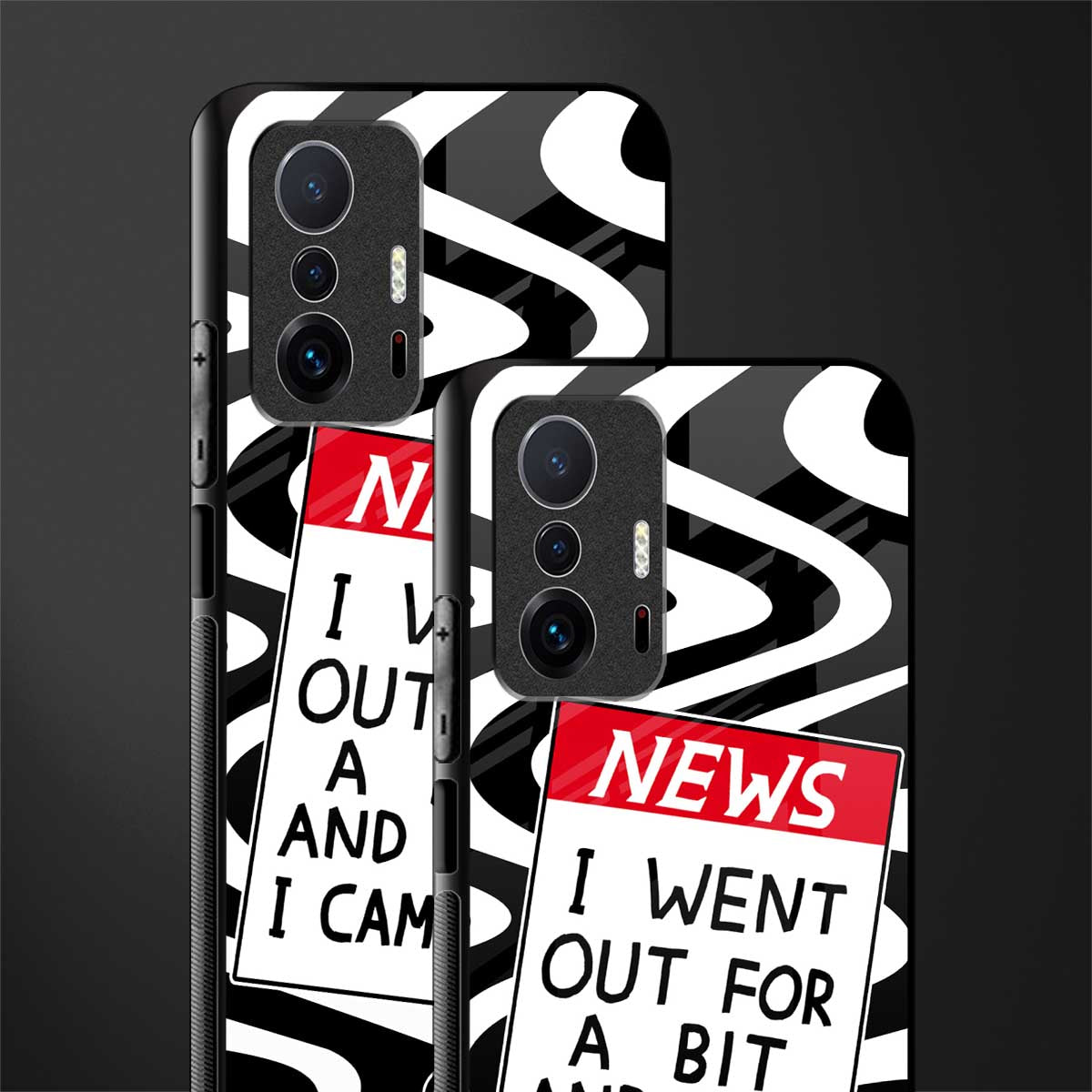 went out for a bit glass case for mi 11t pro 5g image-2