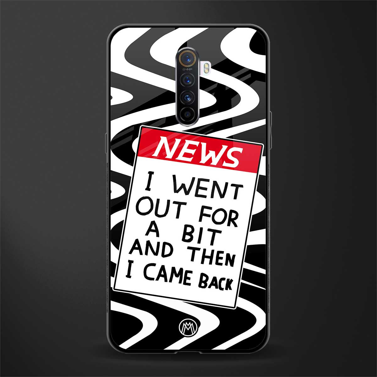 went out for a bit glass case for realme x2 pro image