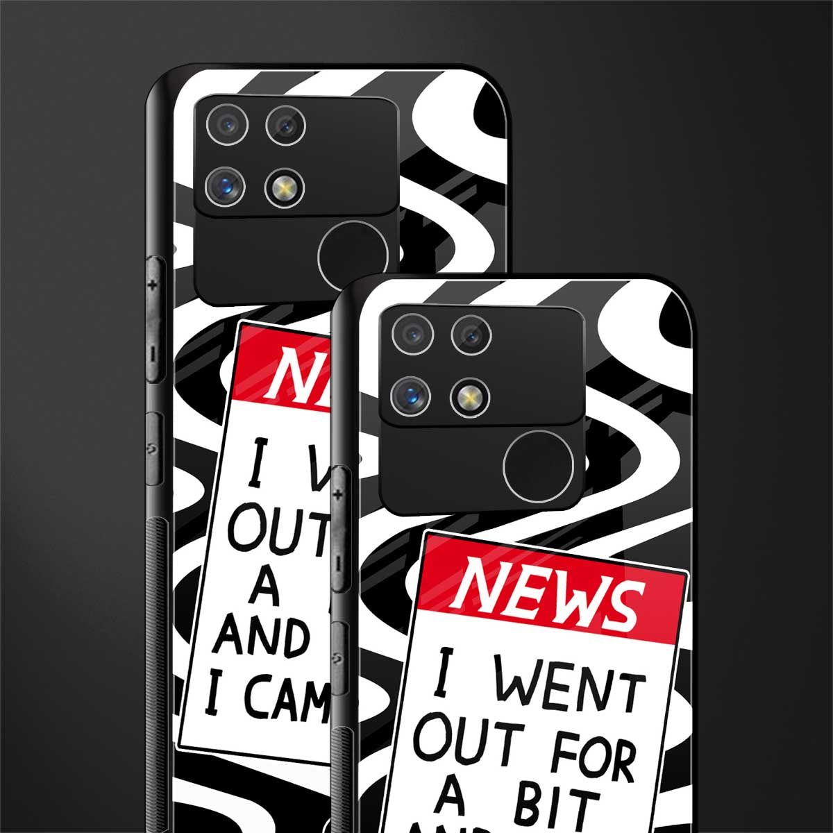 went out for a bit back phone cover | glass case for realme narzo 50a