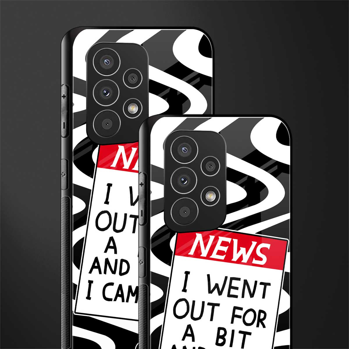 went out for a bit back phone cover | glass case for samsung galaxy a23