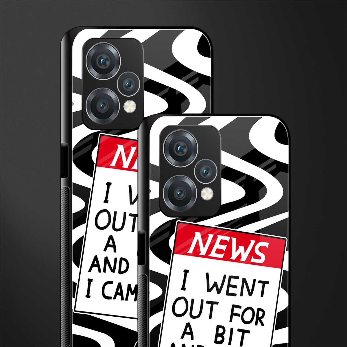 went out for a bit back phone cover | glass case for oneplus nord ce 2 lite 5g