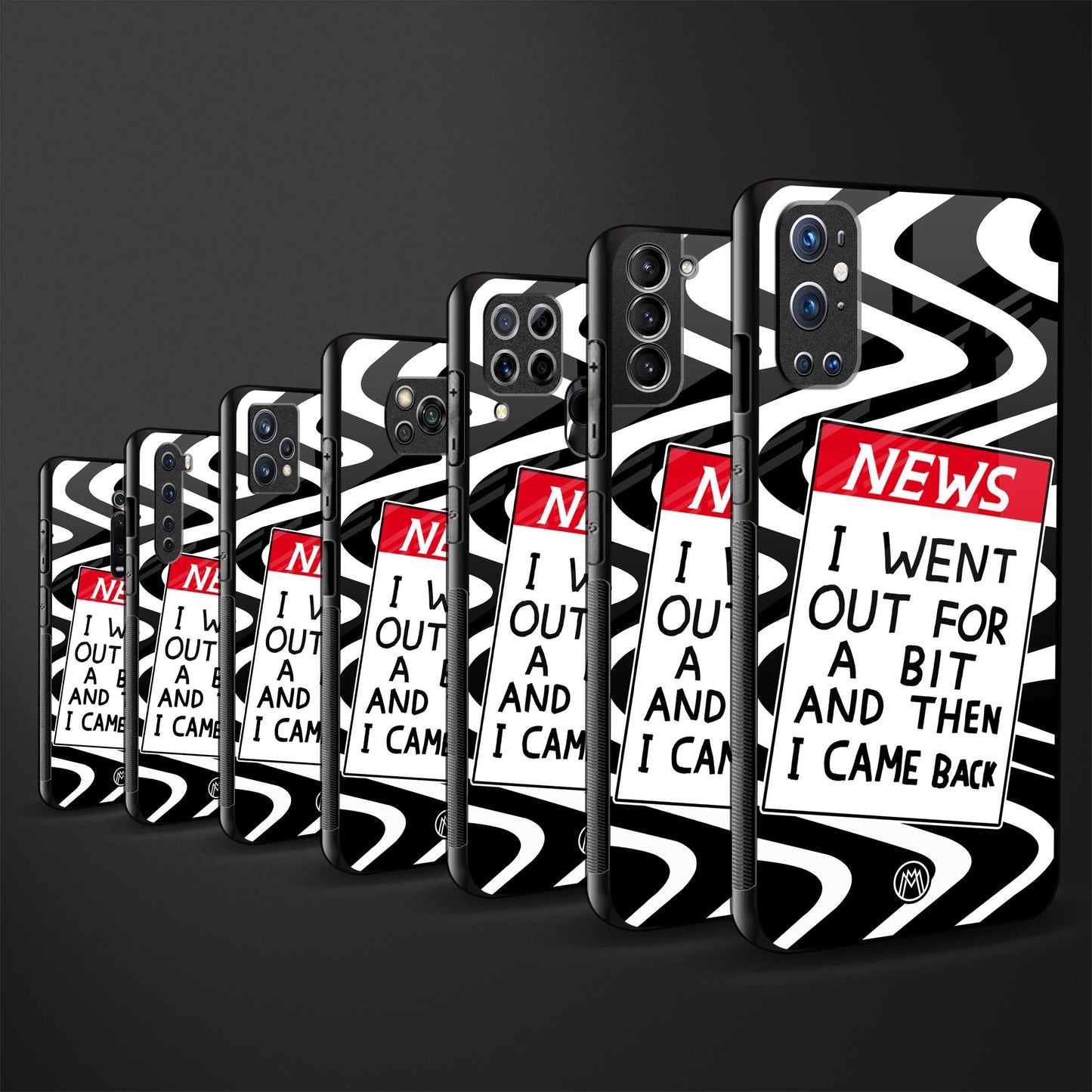 went out for a bit glass case for realme 9 4g image-3