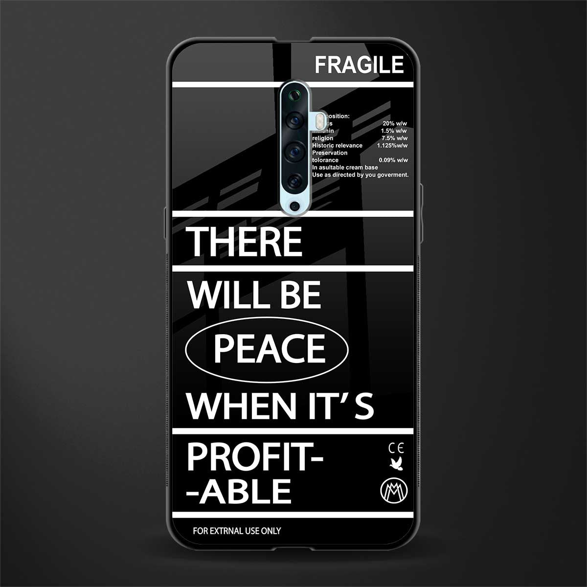 when it's profitable glass case for oppo reno 2f image