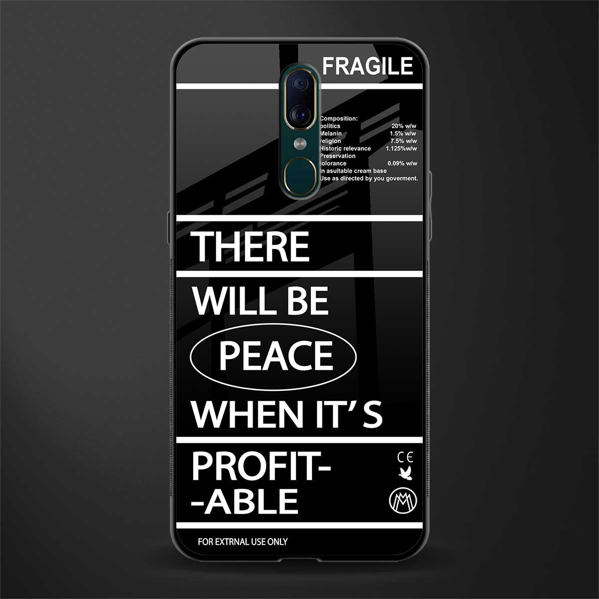 when it's profitable glass case for oppo a9 image