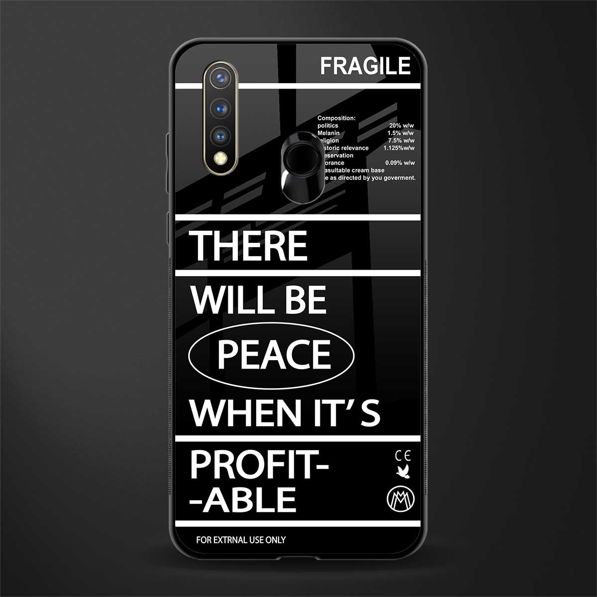 when it's profitable glass case for vivo u20 image