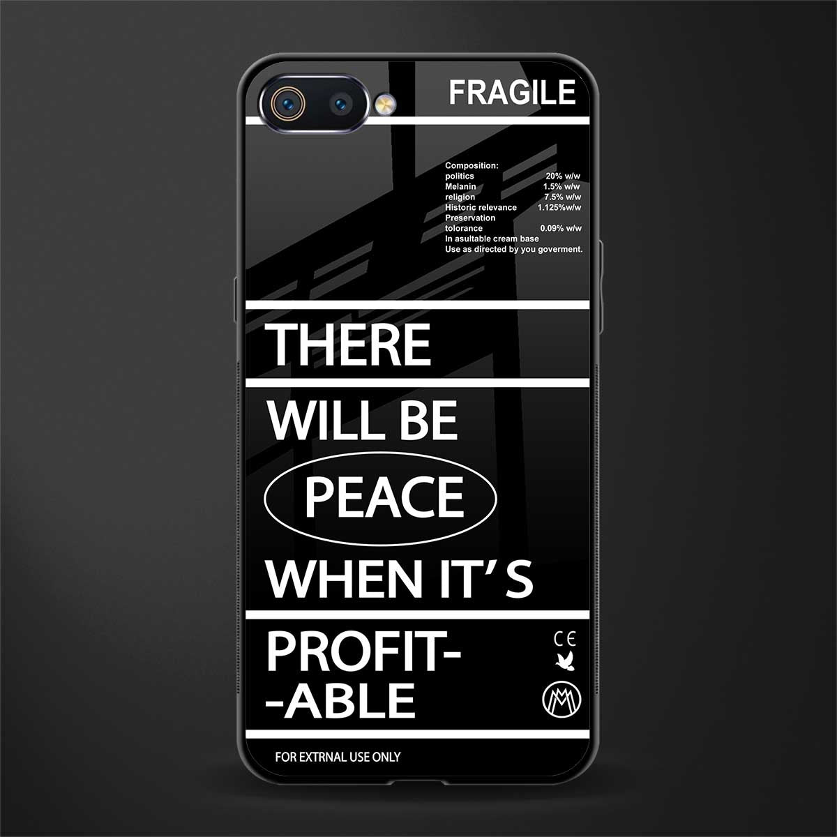 when it's profitable glass case for realme c2 image