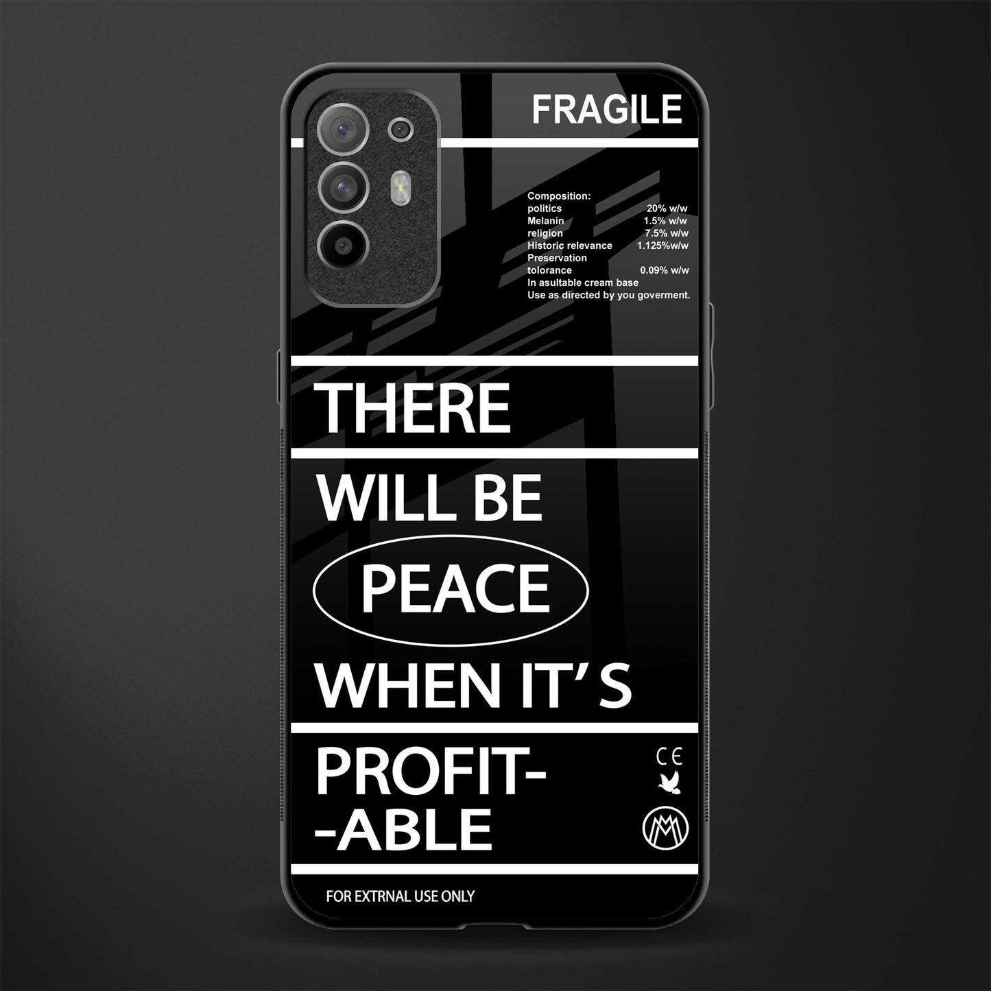 when it's profitable glass case for oppo f19 pro plus image