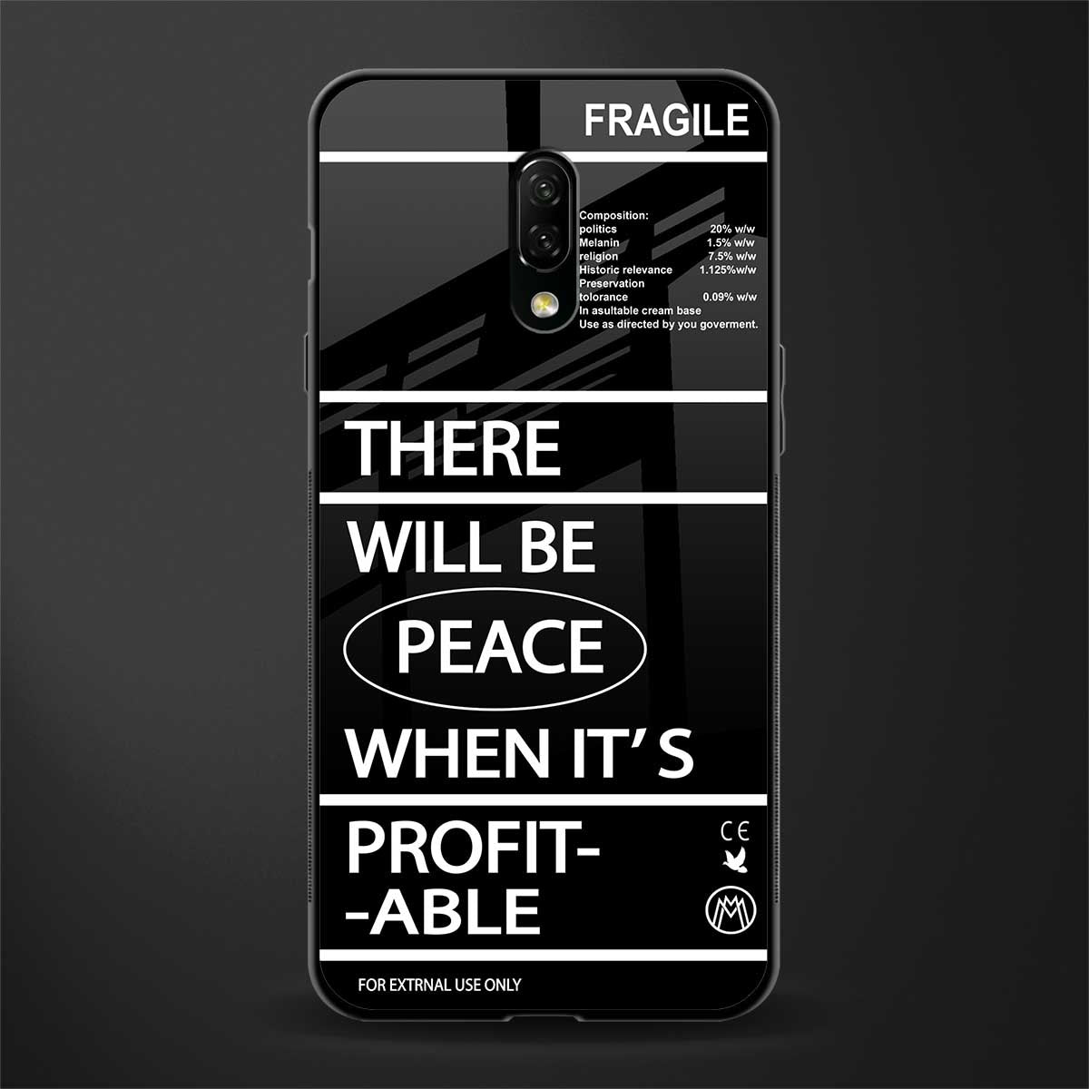 when it's profitable glass case for oneplus 7 image