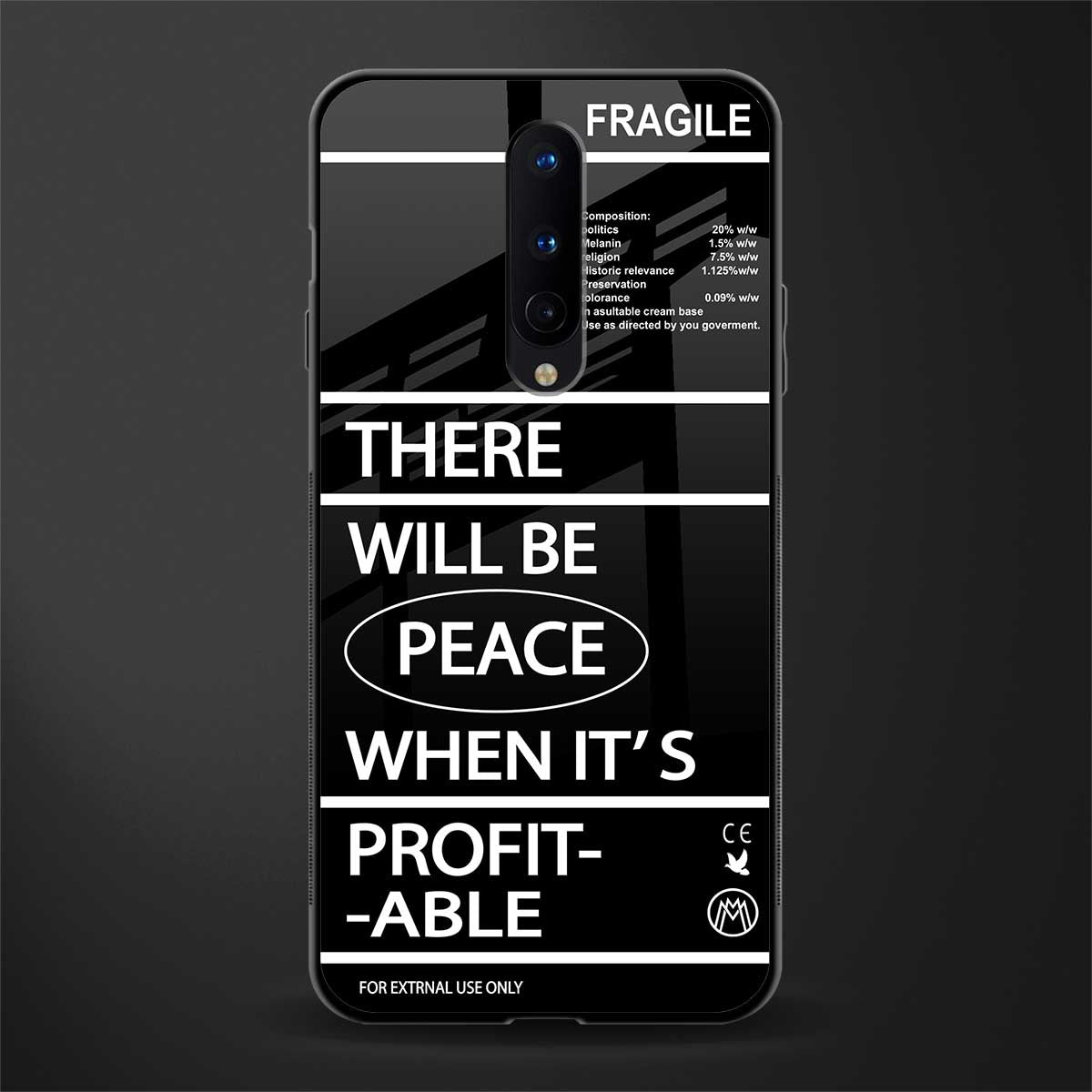 when it's profitable glass case for oneplus 8 image