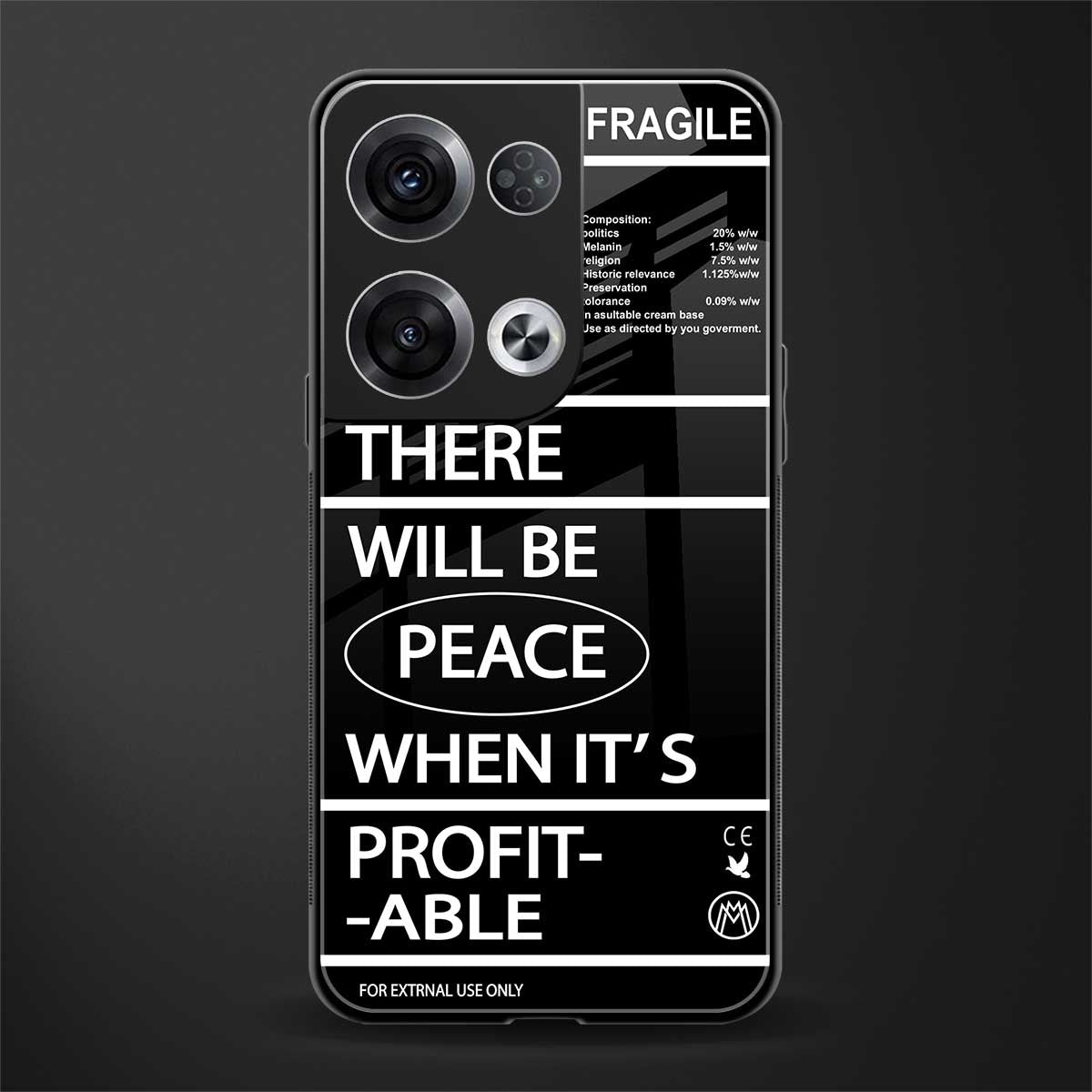 when it's profitable back phone cover | glass case for oppo reno 8