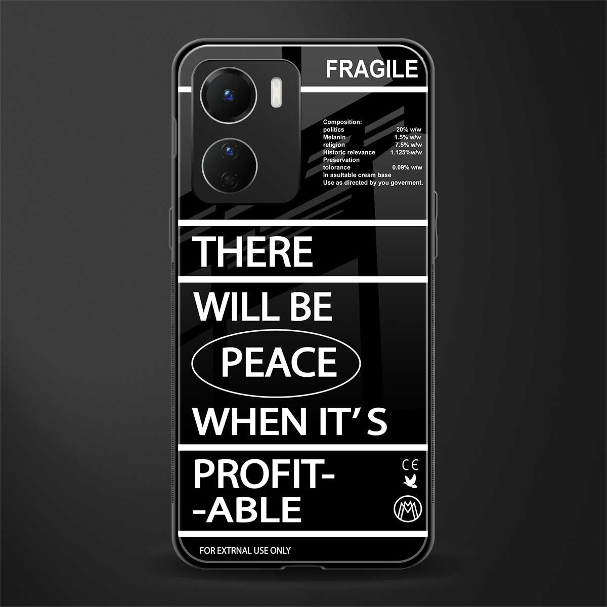 when it's profitable back phone cover | glass case for vivo y16
