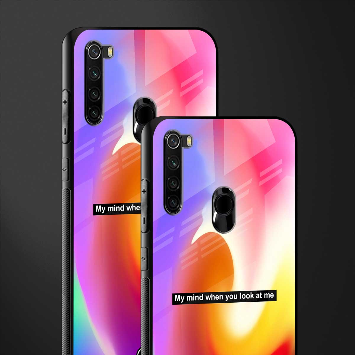 when you look at me glass case for redmi note 8 image-2