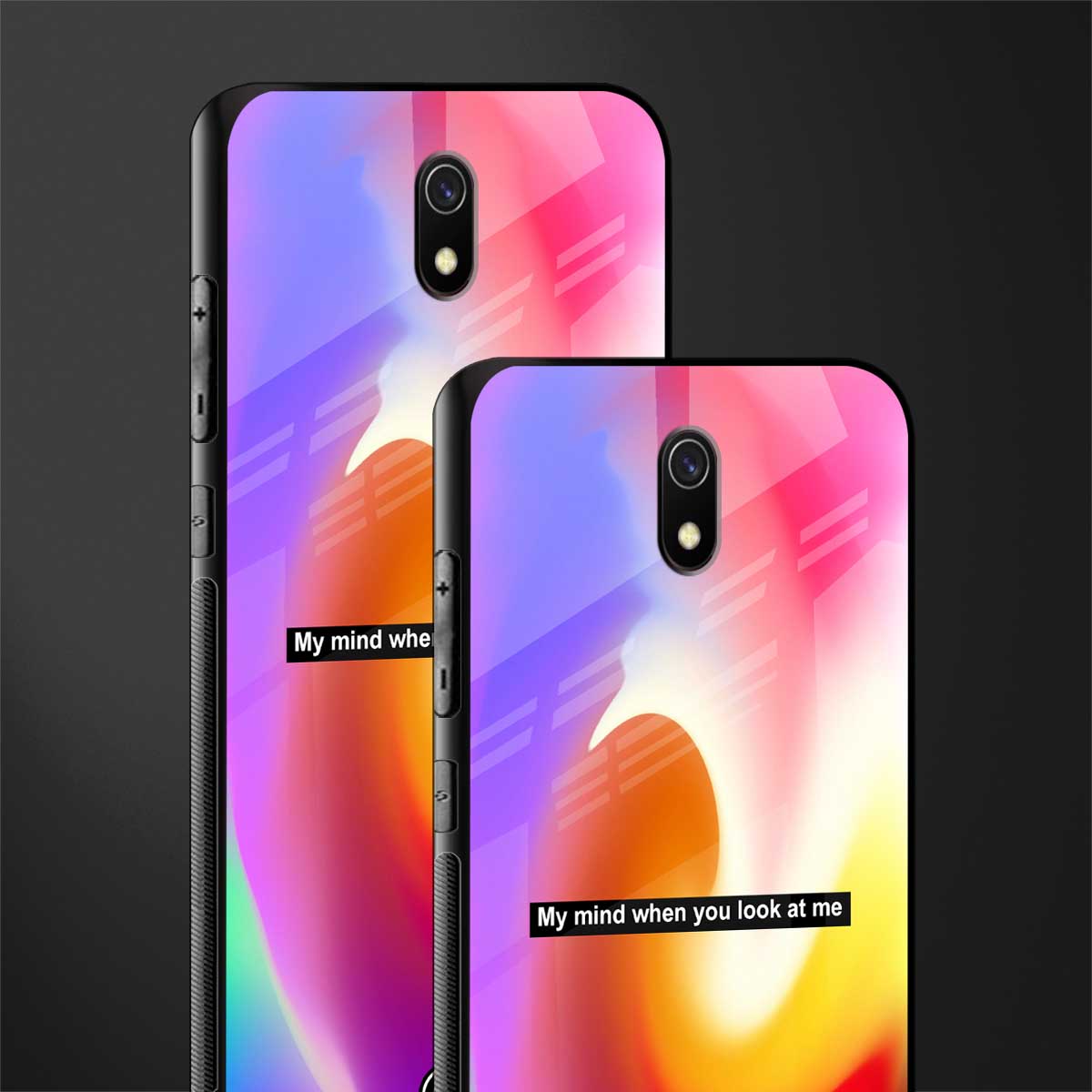 when you look at me glass case for redmi 8a image-2