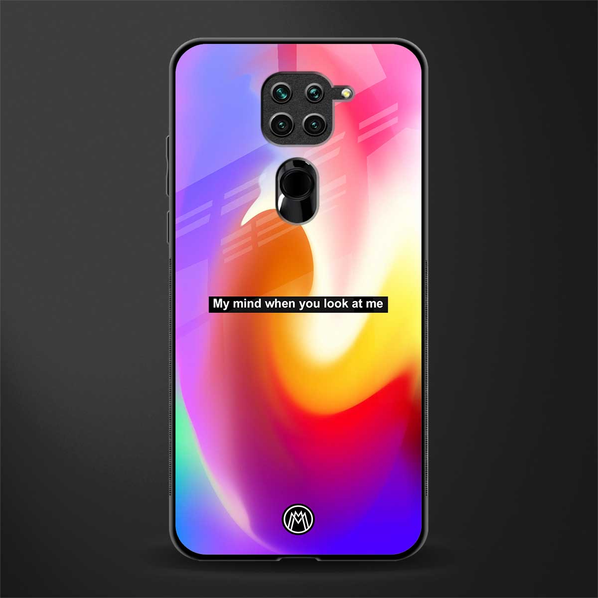 when you look at me glass case for redmi note 9 image