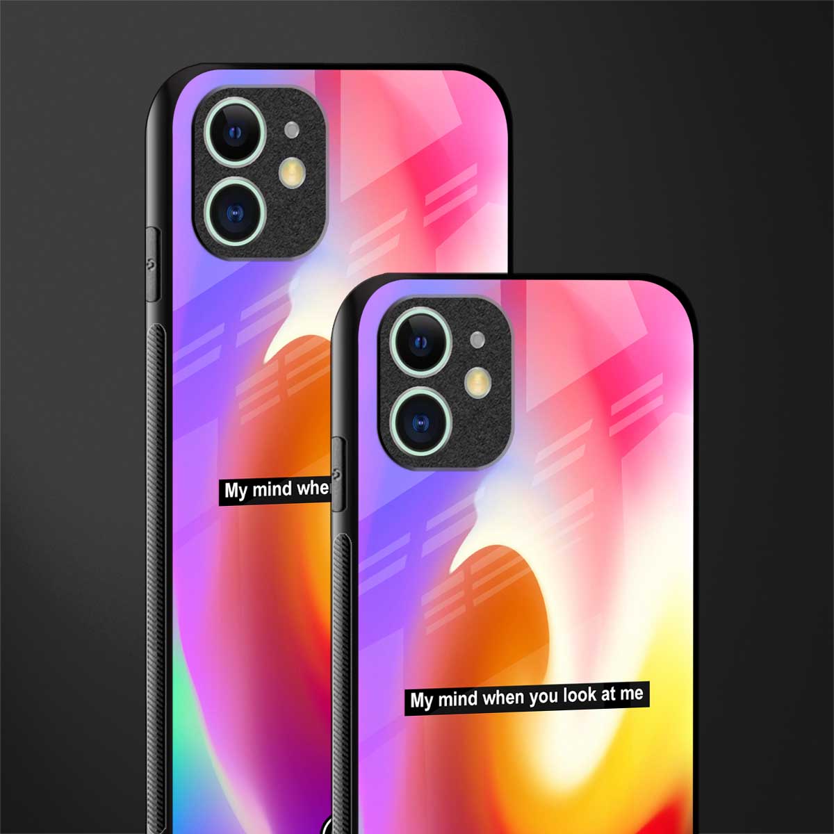 when you look at me glass case for iphone 12 image-2