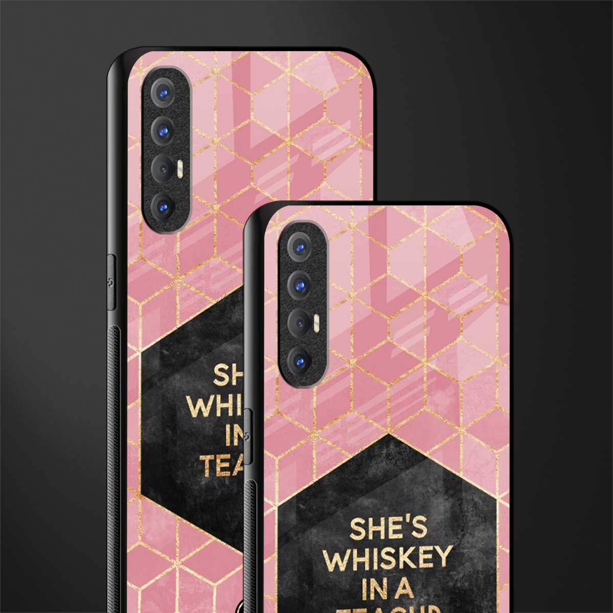 whiskey in a teacup glass case for oppo reno 3 pro image-2