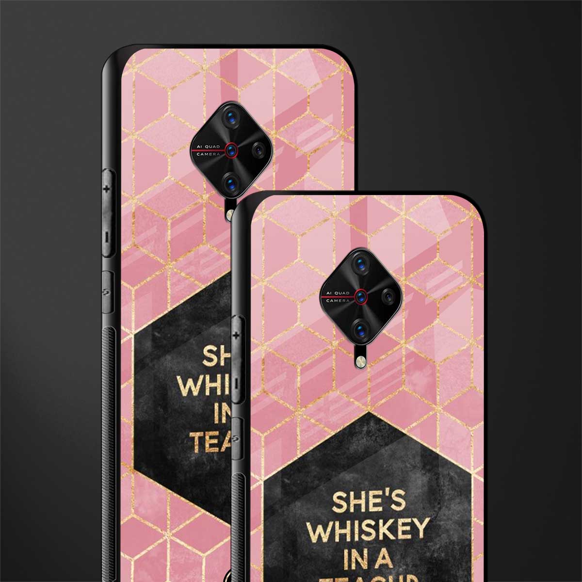 whiskey in a teacup glass case for vivo s1 pro image-2