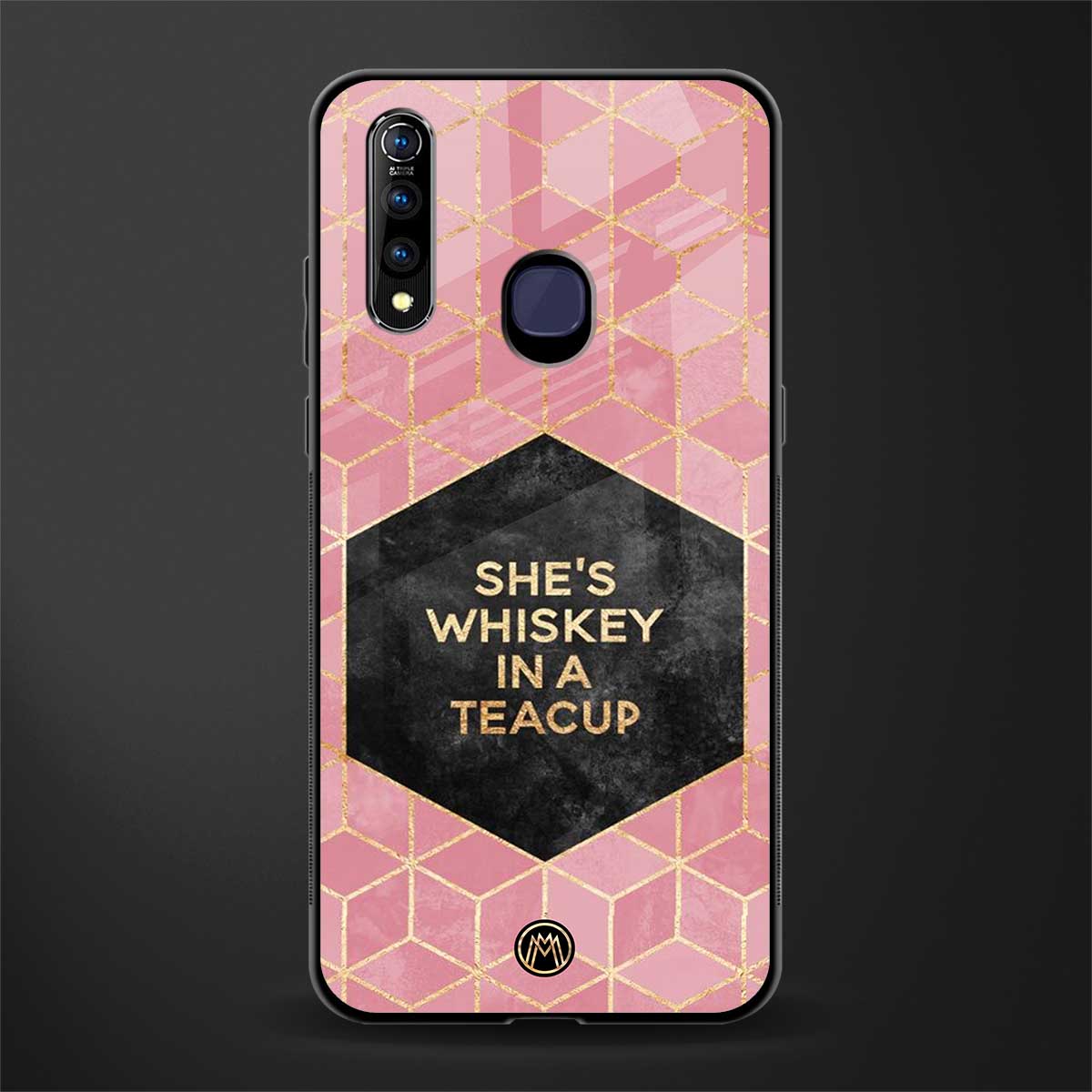 whiskey in a teacup glass case for vivo z1 pro image