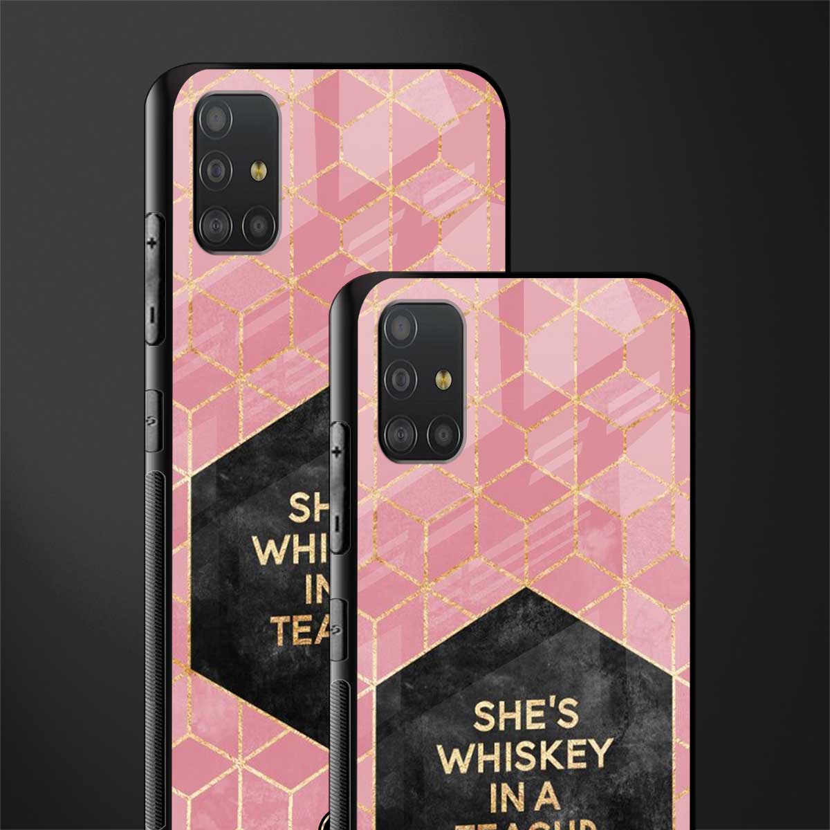 whiskey in a teacup glass case for samsung galaxy a51 image-2