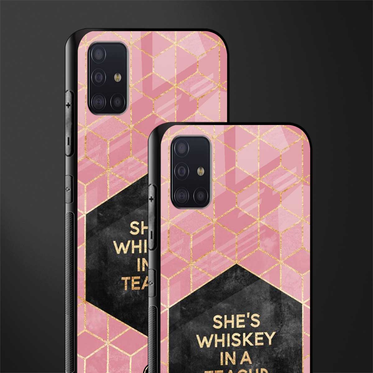 whiskey in a teacup glass case for samsung galaxy a71 image-2