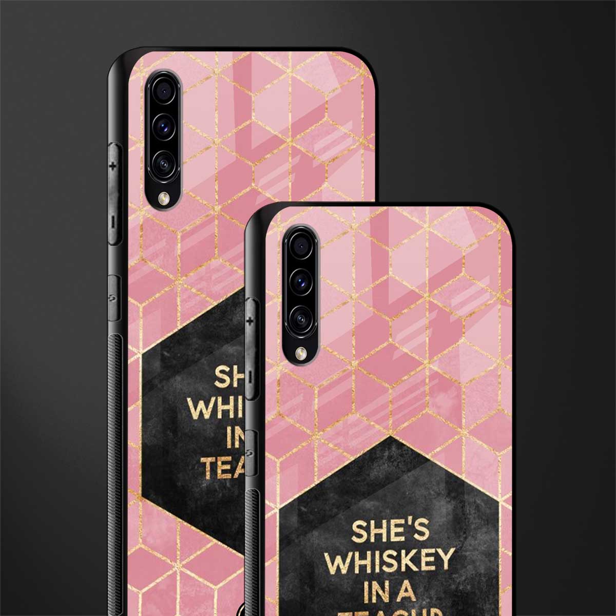 whiskey in a teacup glass case for samsung galaxy a70 image-2
