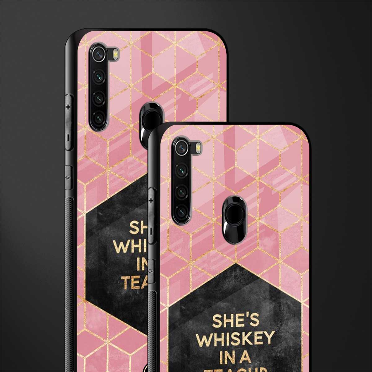 whiskey in a teacup glass case for redmi note 8 image-2