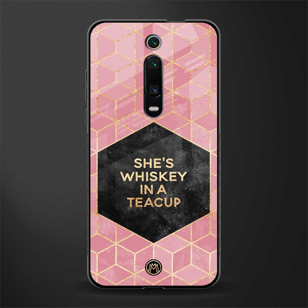 whiskey in a teacup glass case for redmi k20 image