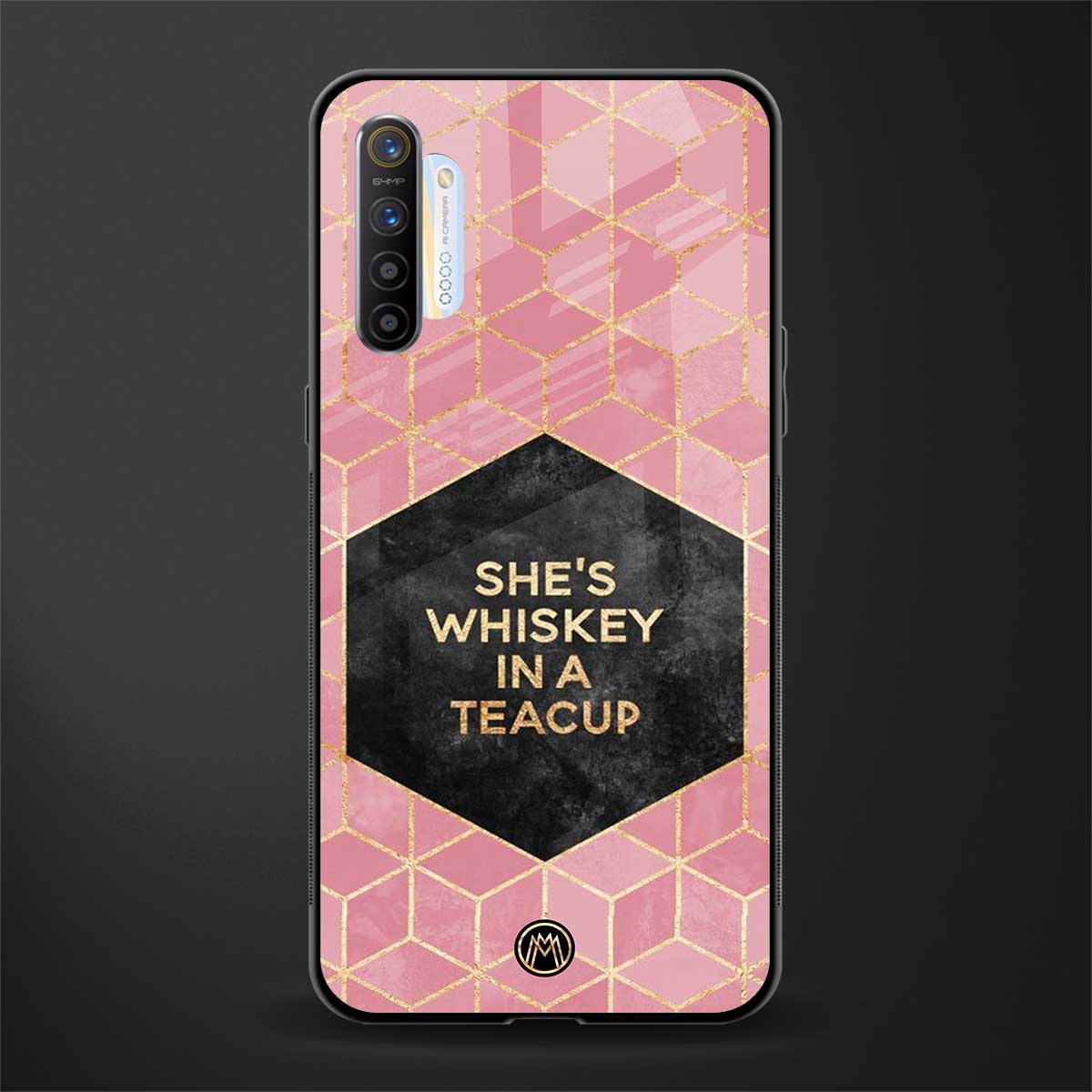 whiskey in a teacup glass case for realme x2 image