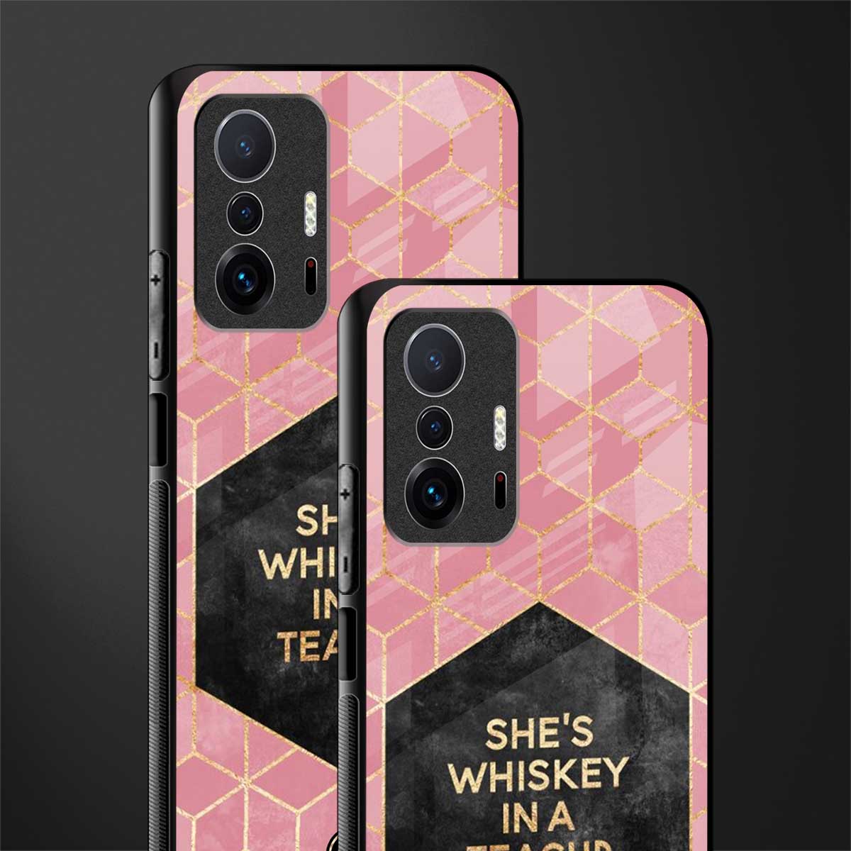 whiskey in a teacup glass case for mi 11t pro 5g image-2