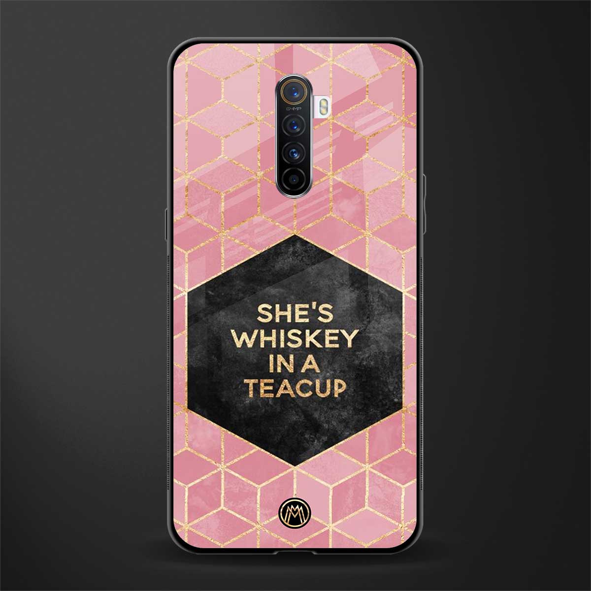 whiskey in a teacup glass case for realme x2 pro image