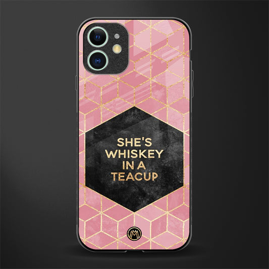 whiskey in a teacup glass case for iphone 11 image