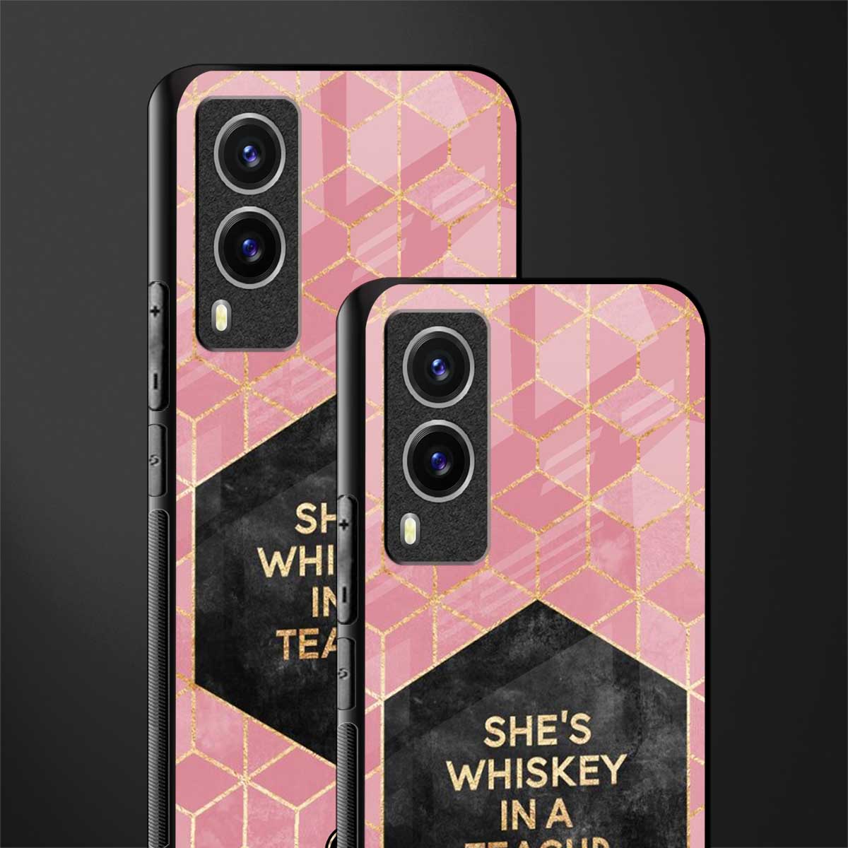 whiskey in a teacup glass case for vivo v21e 5g image-2