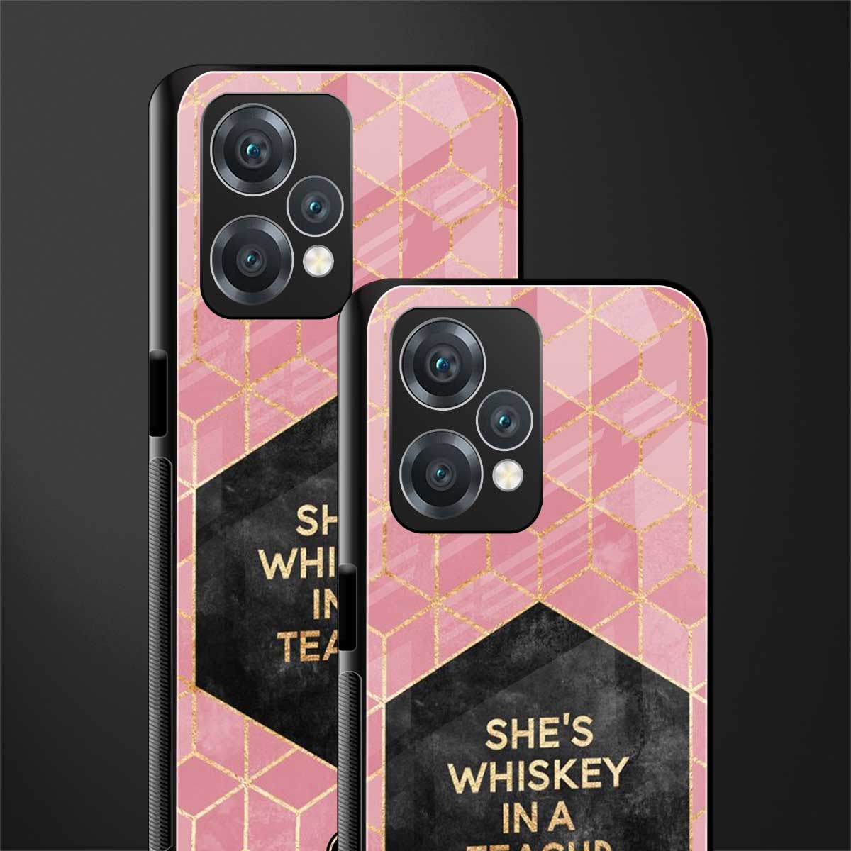 whiskey in a teacup back phone cover | glass case for oneplus nord ce 2 lite 5g