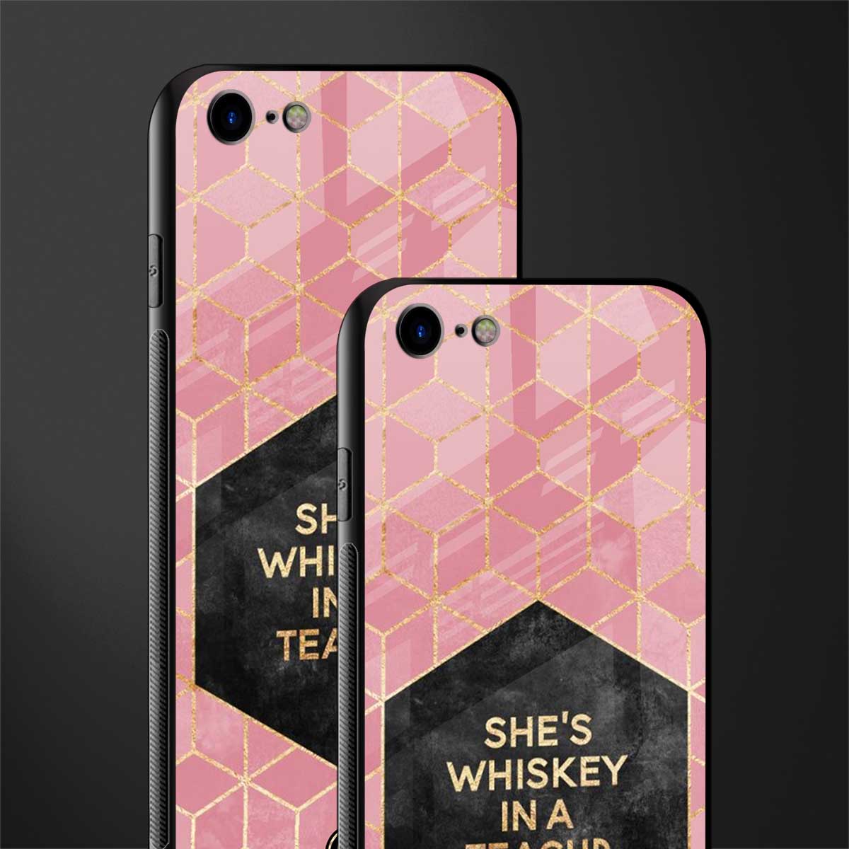 whiskey in a teacup glass case for iphone se 2020 image-2