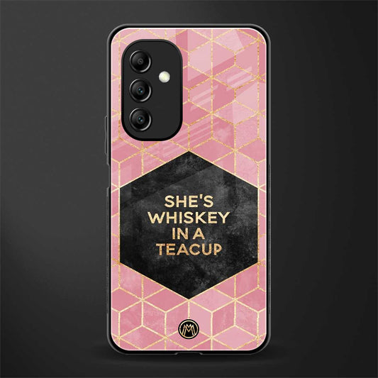 whiskey in a teacup back phone cover | glass case for samsung galaxy a14 5g