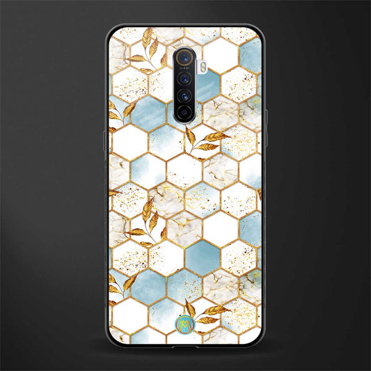 white marble tiles glass case for realme x2 pro image