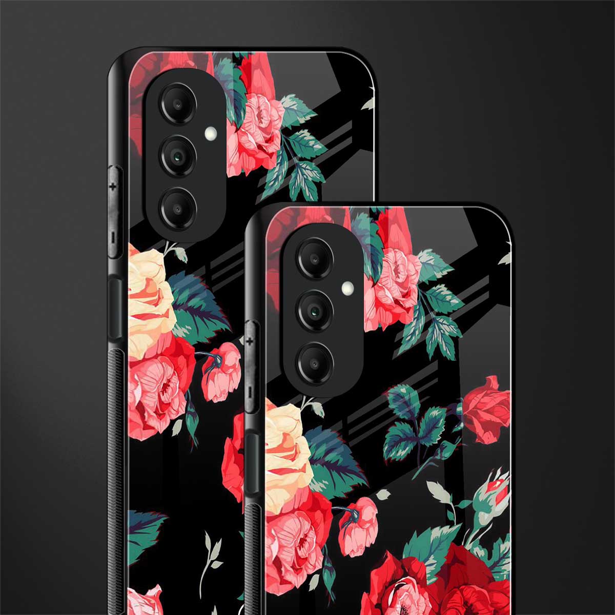 wildflower back phone cover | glass case for samsung galaxy a14 5g