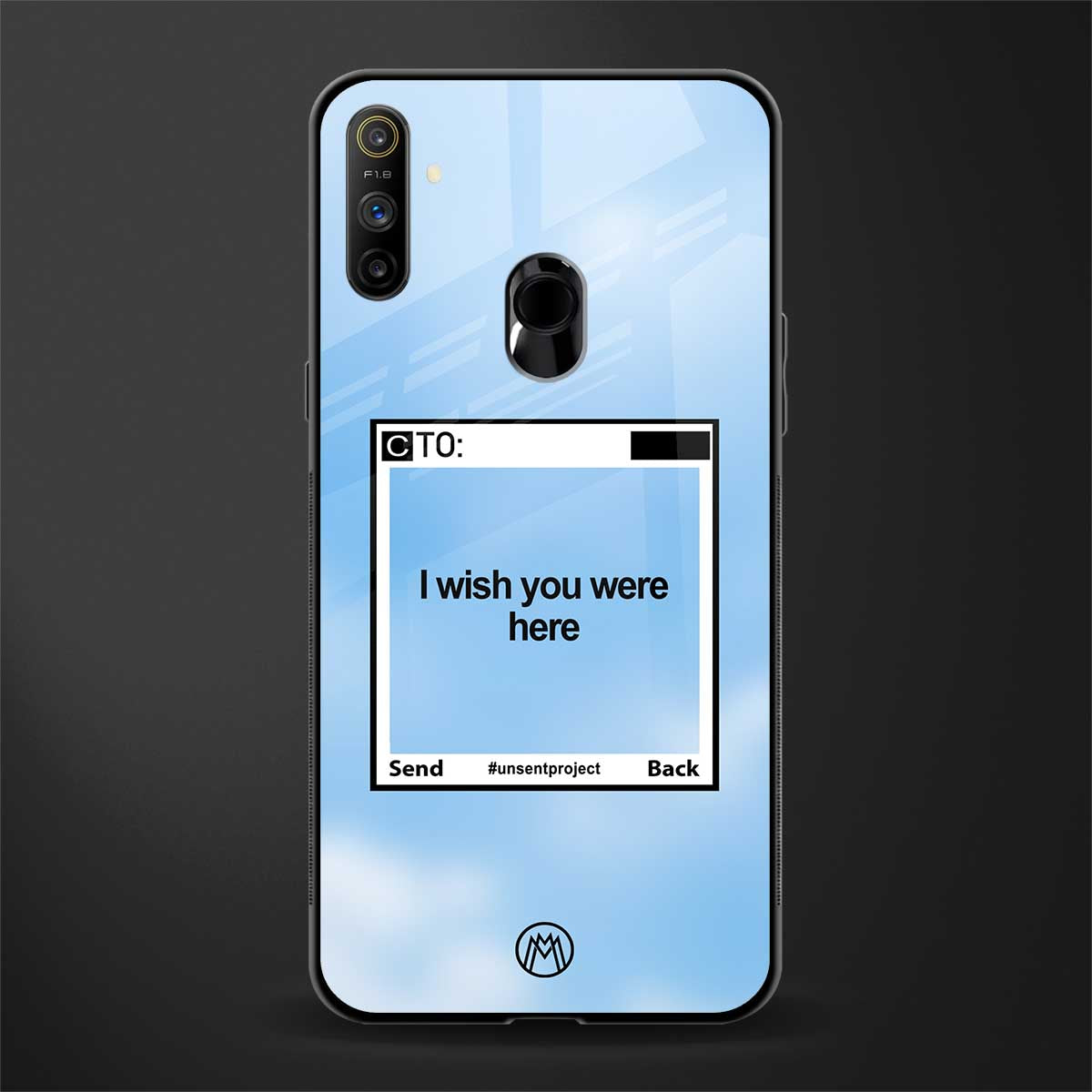 wish you were here glass case for realme narzo 20a image