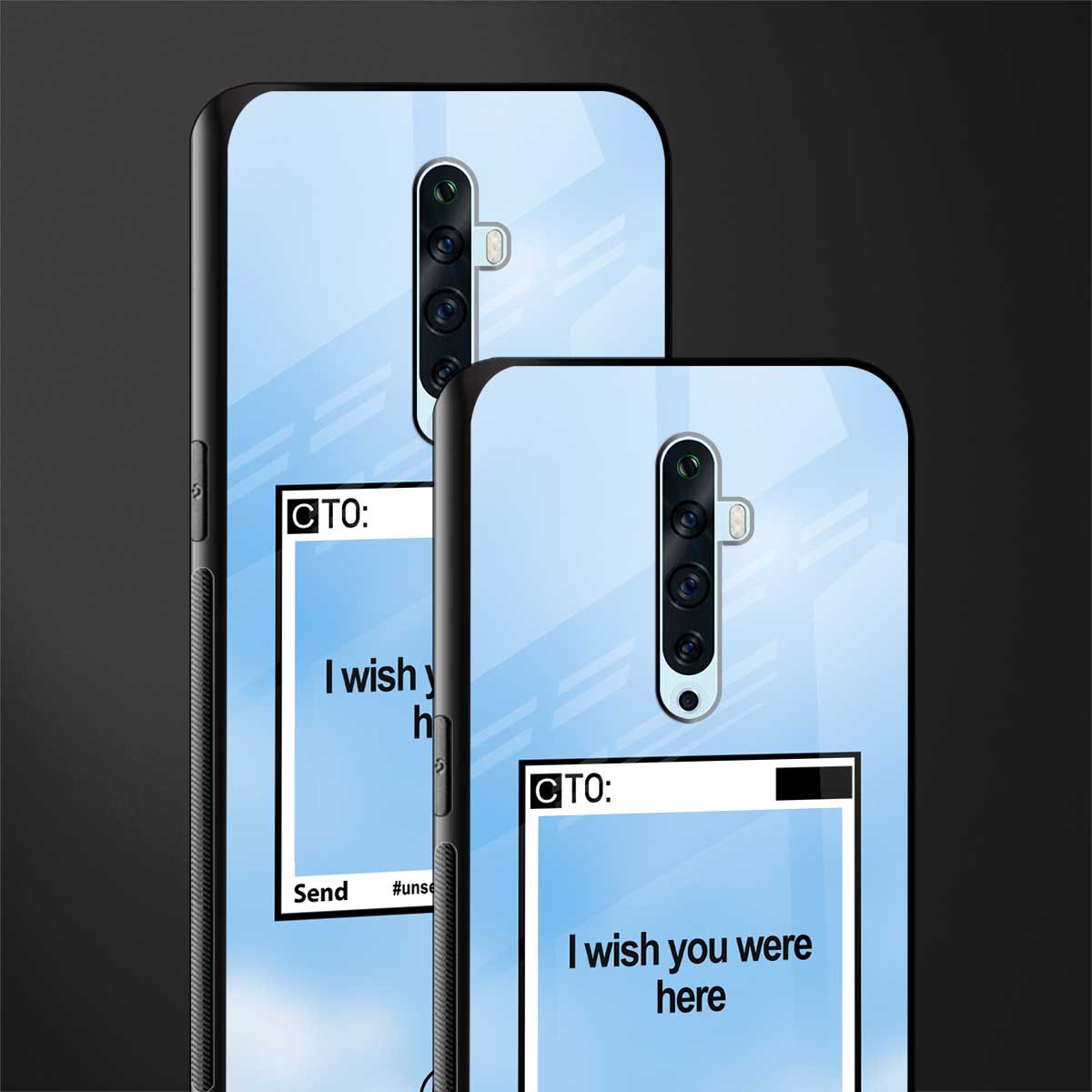 wish you were here glass case for oppo reno 2f image-2